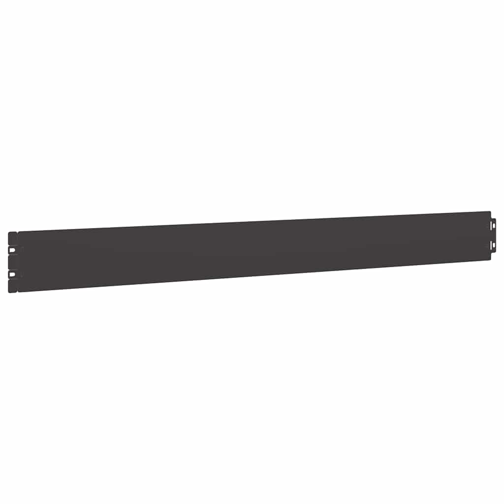 Lawn Edgings 10 pcs Black 10x103 cm Cold-rolled Steel