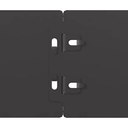 Lawn Edgings 10 pcs Black 10x103 cm Cold-rolled Steel