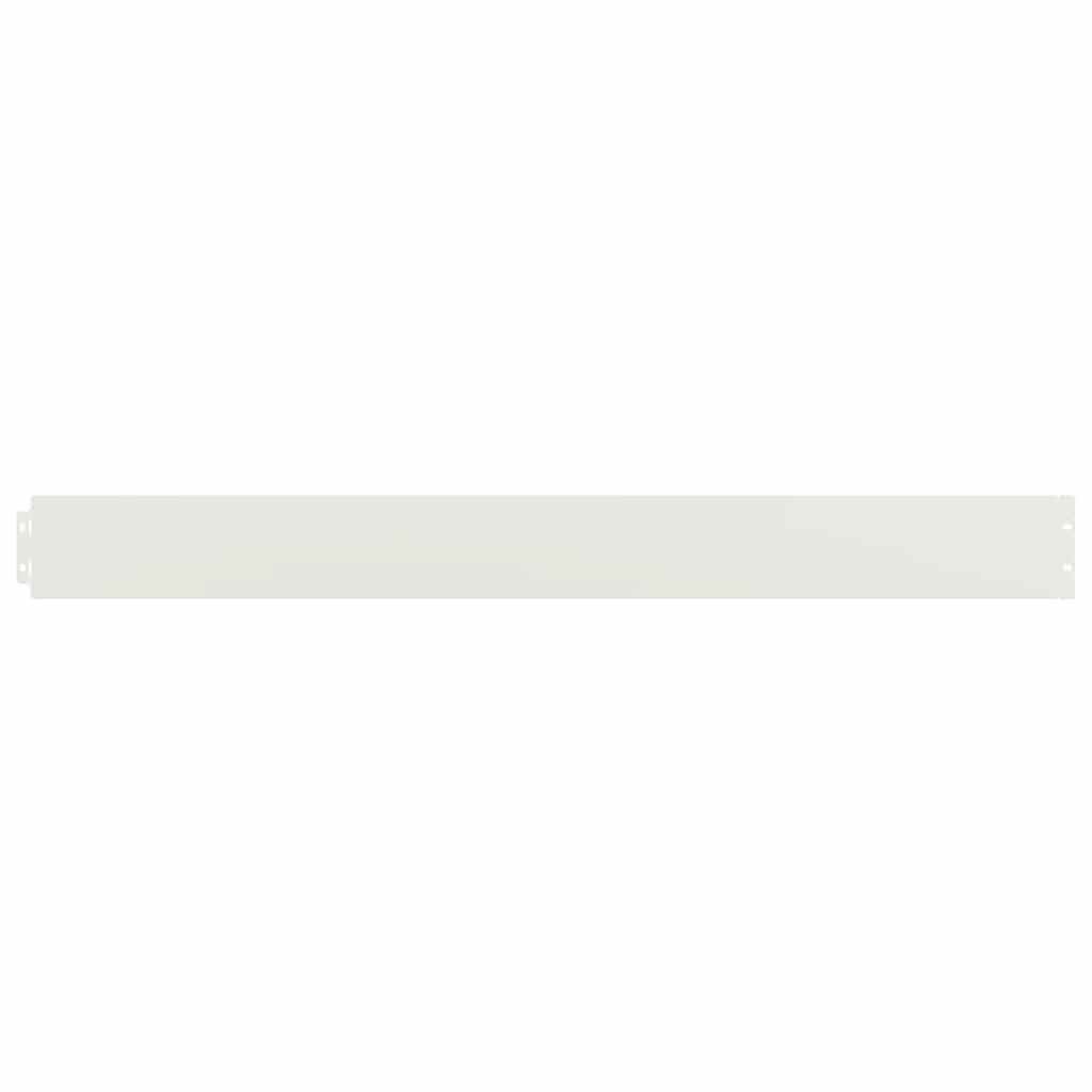 Lawn Edgings 10 pcs White 10x103 cm Cold-rolled Steel