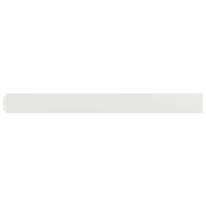 Lawn Edgings 10 pcs White 10x103 cm Cold-rolled Steel