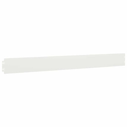 Lawn Edgings 10 pcs White 10x103 cm Cold-rolled Steel