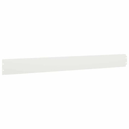 Lawn Edgings 10 pcs White 10x103 cm Cold-rolled Steel