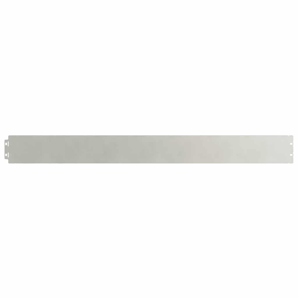 Lawn Edging 10 pcs 10 x 103 cm Stainless Steel Silver