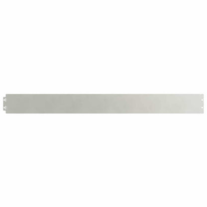 Lawn Edging 10 pcs 10 x 103 cm Stainless Steel Silver