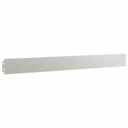 Lawn Edging 10 pcs 10 x 103 cm Stainless Steel Silver