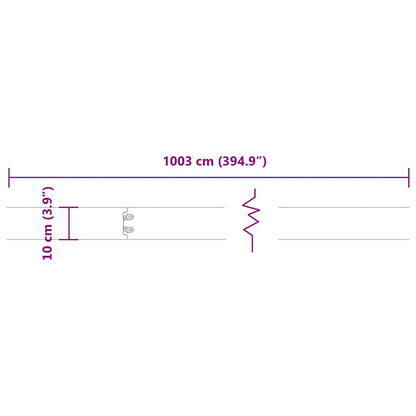 Lawn Edging 10 pcs 10 x 103 cm Stainless Steel Silver