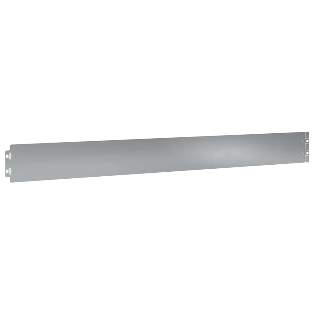 Lawn Edging 10 pcs 10 x 103 cm Galvanised Steel Silver