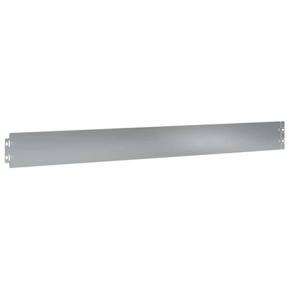 Lawn Edging 10 pcs 10 x 103 cm Galvanised Steel Silver