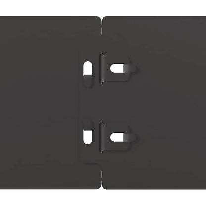 Lawn Edgings 50 pcs Black 10x103 cm Cold-rolled Steel