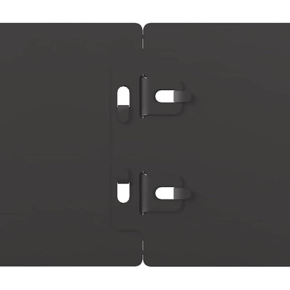 Lawn Edgings 50 pcs Black 10x103 cm Cold-rolled Steel