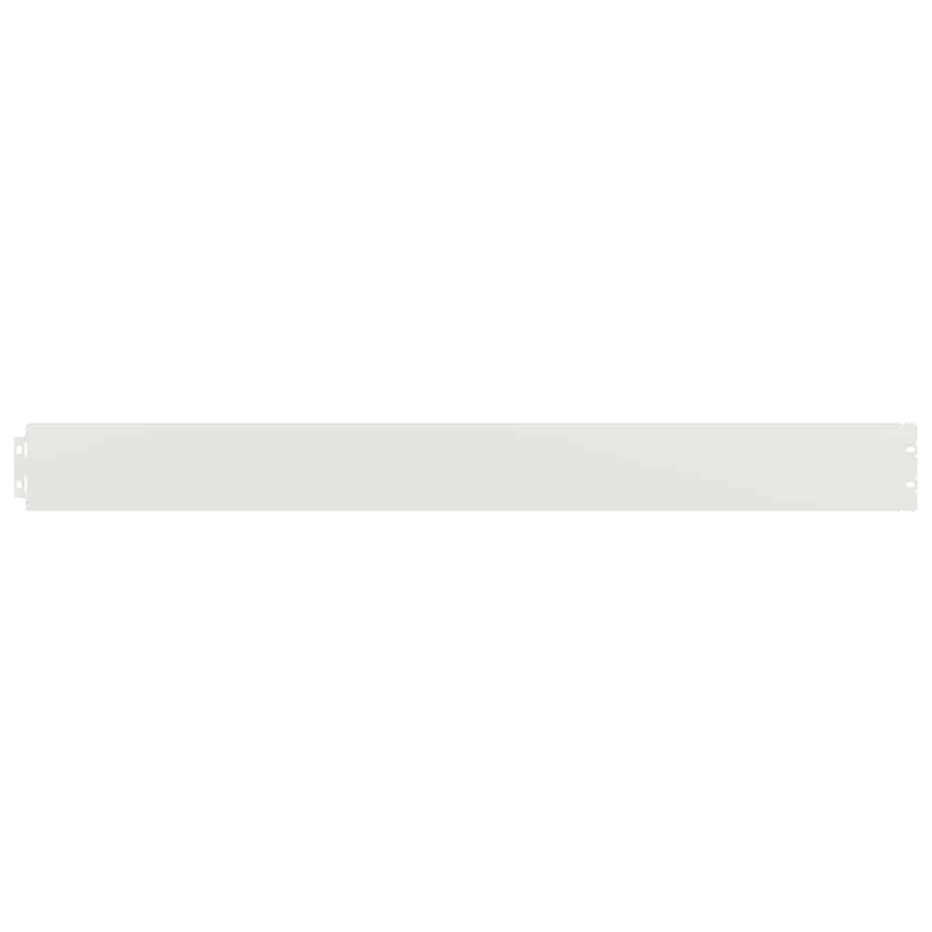 Lawn Edgings 50 pcs White 10x103 cm Cold-rolled Steel