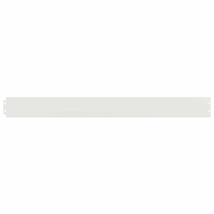 Lawn Edgings 50 pcs White 10x103 cm Cold-rolled Steel
