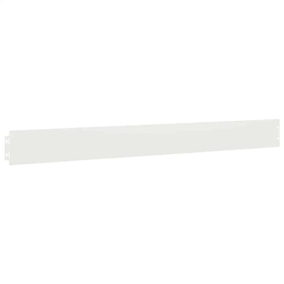 Lawn Edgings 50 pcs White 10x103 cm Cold-rolled Steel