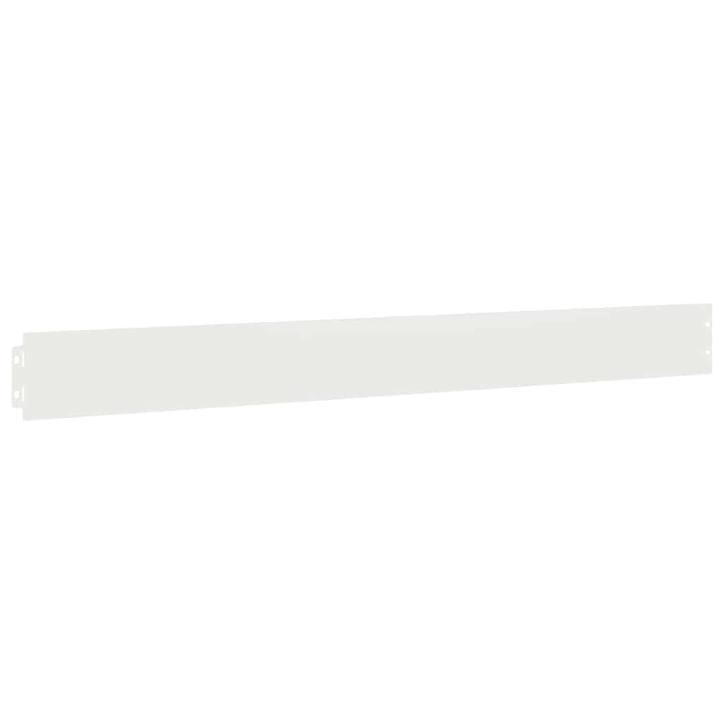 Lawn Edgings 50 pcs White 10x103 cm Cold-rolled Steel