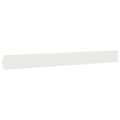Lawn Edgings 50 pcs White 10x103 cm Cold-rolled Steel