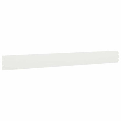 Lawn Edgings 50 pcs White 10x103 cm Cold-rolled Steel