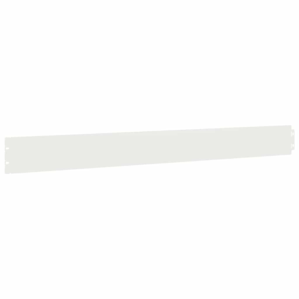 Lawn Edgings 50 pcs White 10x103 cm Cold-rolled Steel