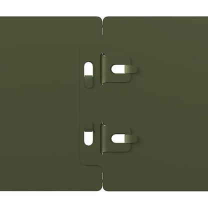 Lawn Edgings 50 pcs Olive Green 10x103 cm Cold-rolled Steel