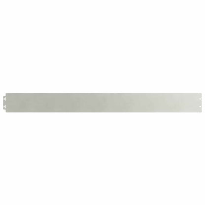 Lawn Edging 50 pcs 10 x 103 cm Stainless Steel Silver