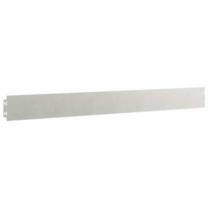 Lawn Edging 50 pcs 10 x 103 cm Stainless Steel Silver