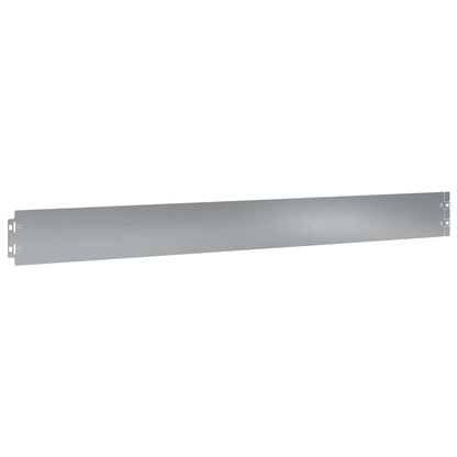 Lawn Edging 50 pcs 10 x 103 cm Galvanised Steel Silver