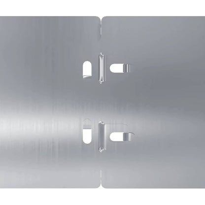 Lawn Edging 50 pcs 10 x 103 cm Galvanised Steel Silver