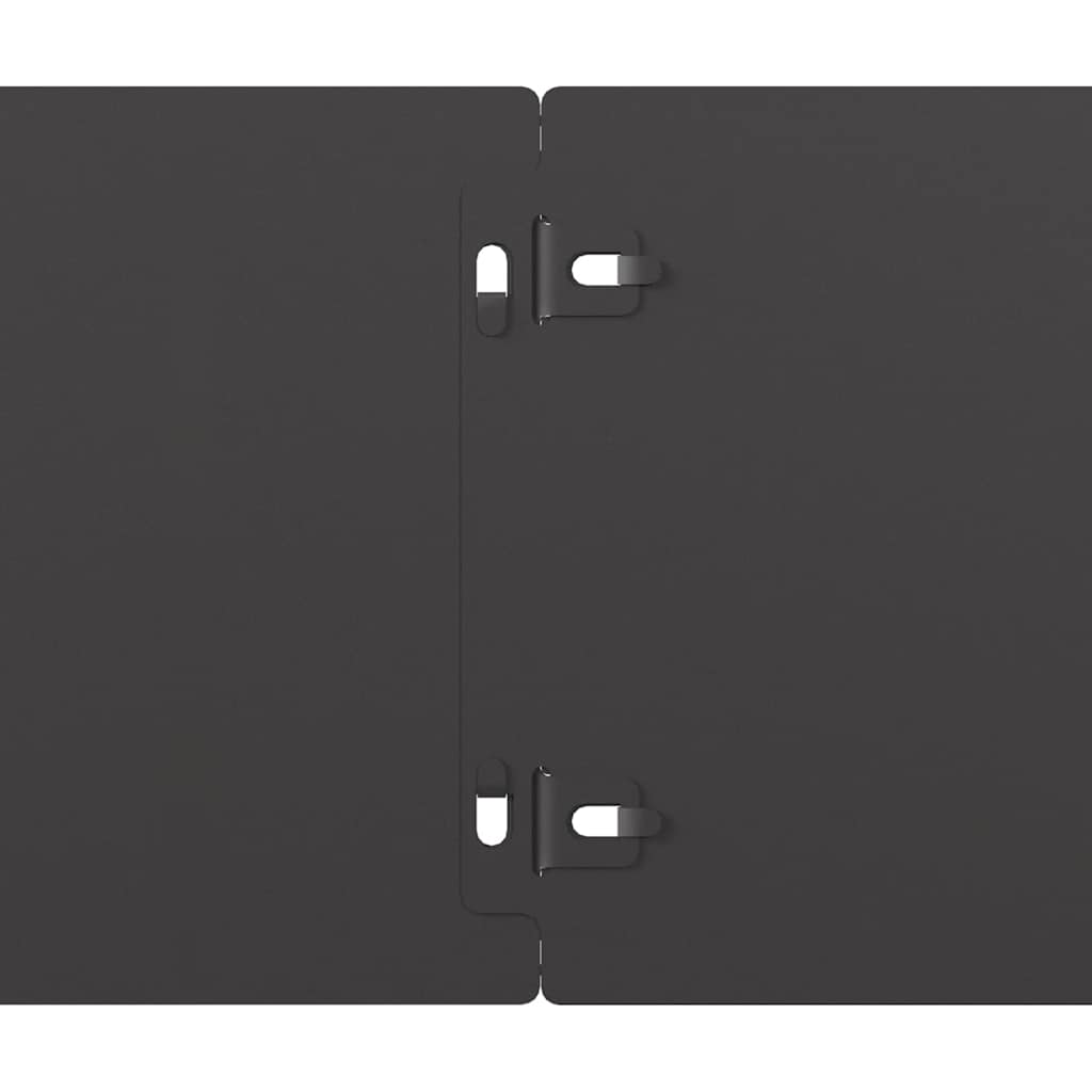 Lawn Edgings 10 pcs Black 15x103 cm Cold-rolled Steel