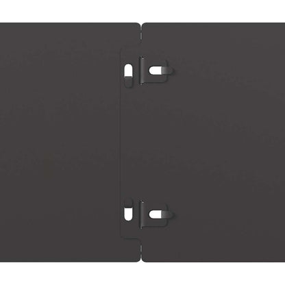 Lawn Edgings 10 pcs Black 15x103 cm Cold-rolled Steel