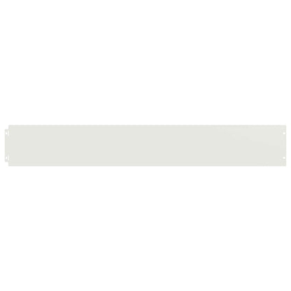 Lawn Edgings 10 pcs White 15x103 cm Cold-rolled Steel
