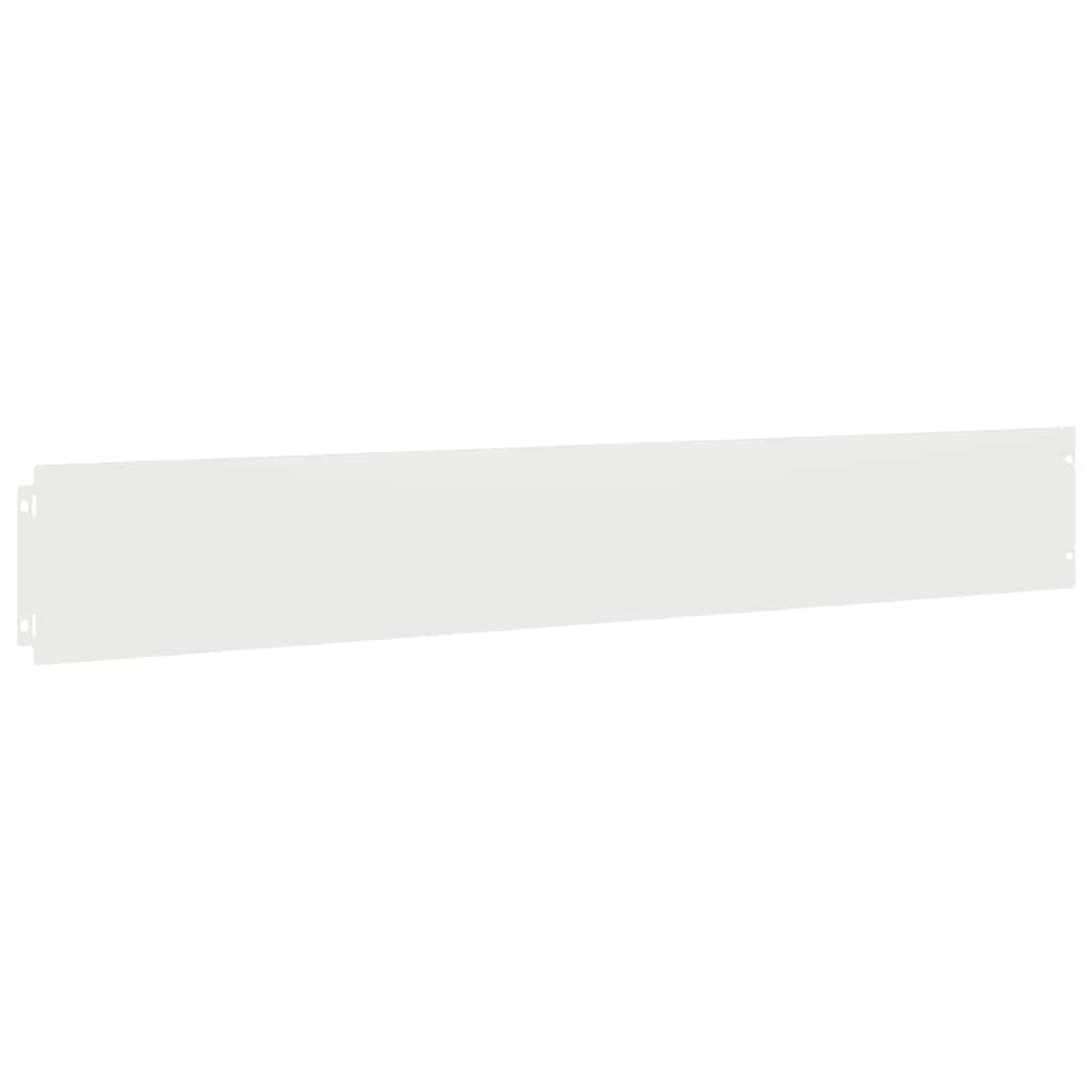 Lawn Edgings 10 pcs White 15x103 cm Cold-rolled Steel