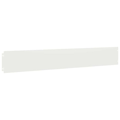Lawn Edgings 10 pcs White 15x103 cm Cold-rolled Steel