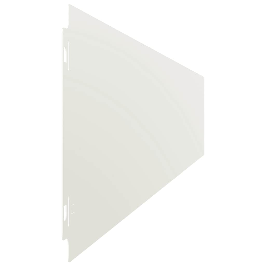 Lawn Edgings 10 pcs White 15x103 cm Cold-rolled Steel