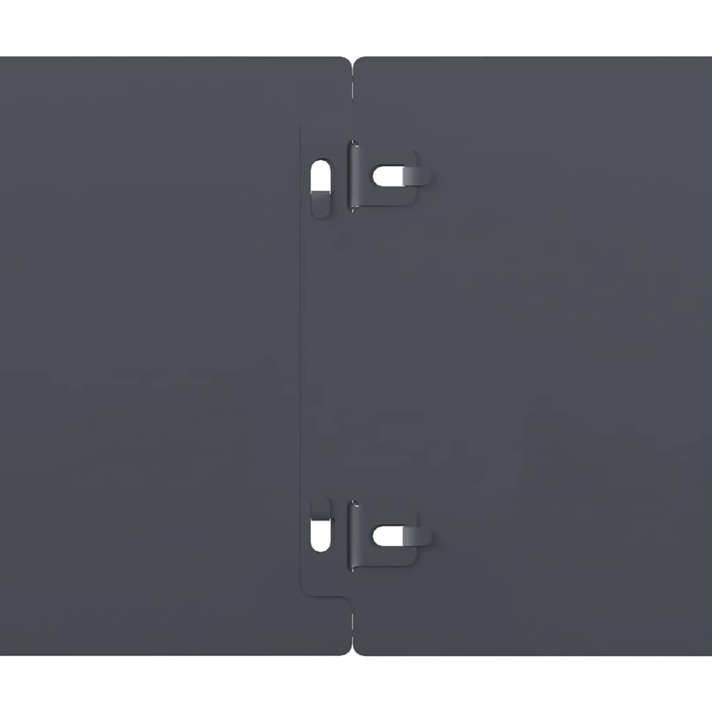 Lawn Edgings 10 pcs Anthracite 15x103 cm Cold-rolled Steel