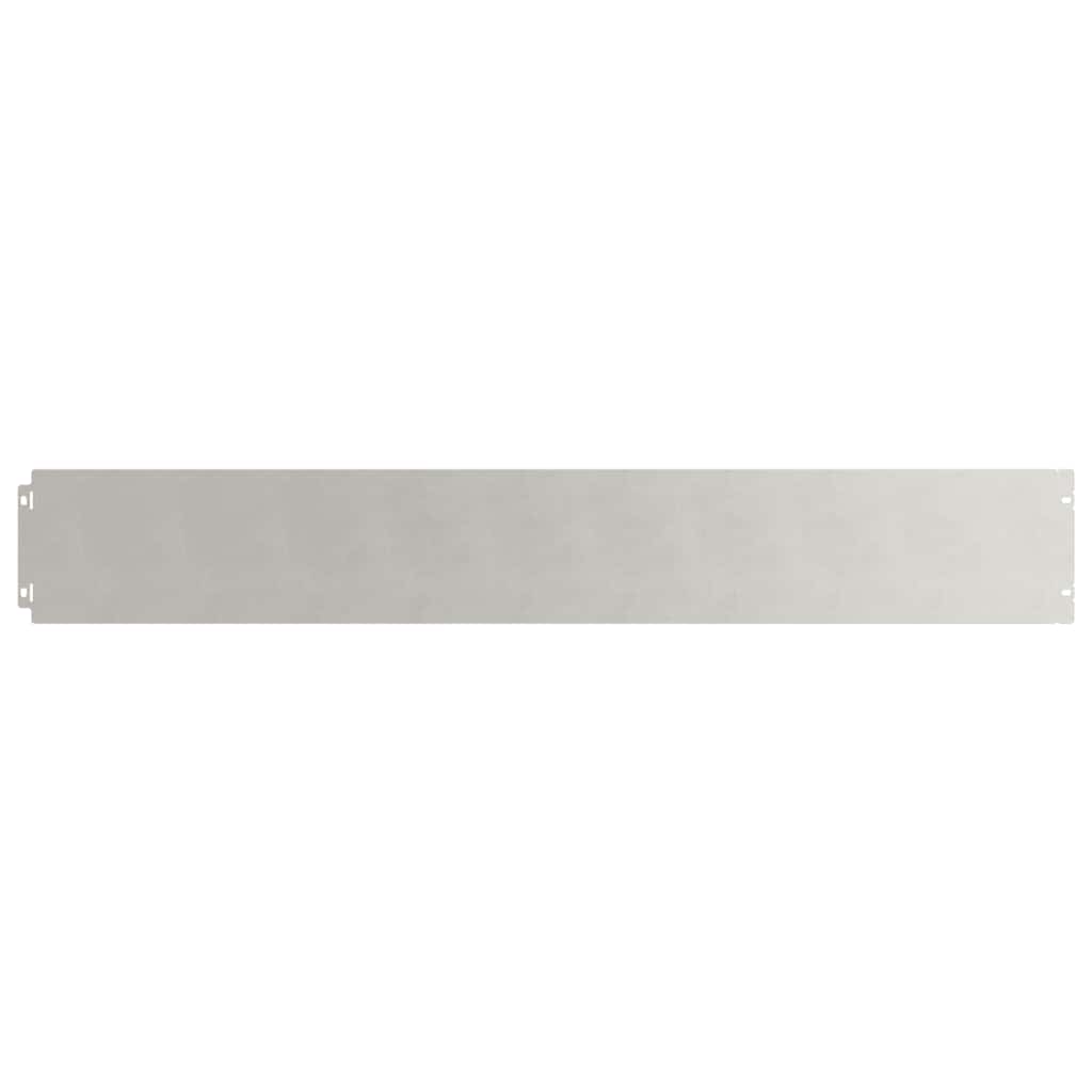 Lawn Edging 10 pcs 15 x 103 cm Stainless Steel Silver