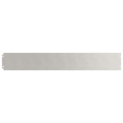 Lawn Edging 10 pcs 15 x 103 cm Stainless Steel Silver