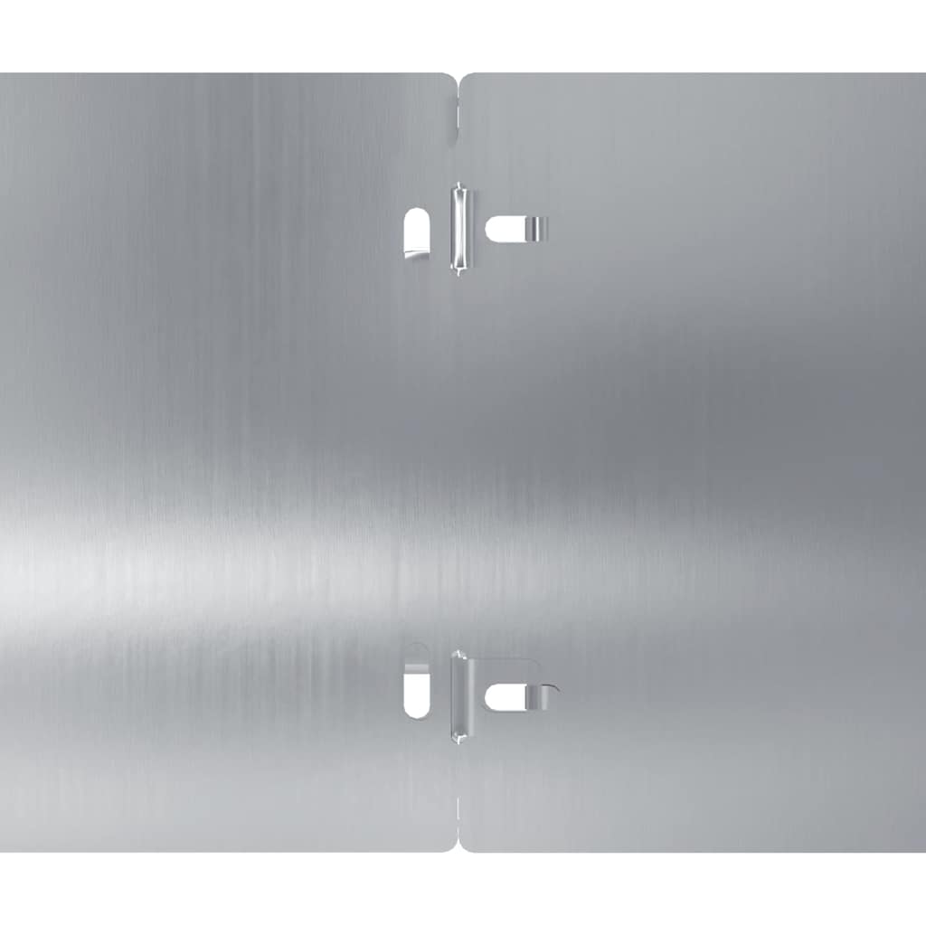 Lawn Edging 10 pcs 15 x 103 cm Galvanised Steel Silver