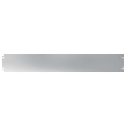 Lawn Edging 50 pcs 15 x 103 cm Galvanised Steel Silver