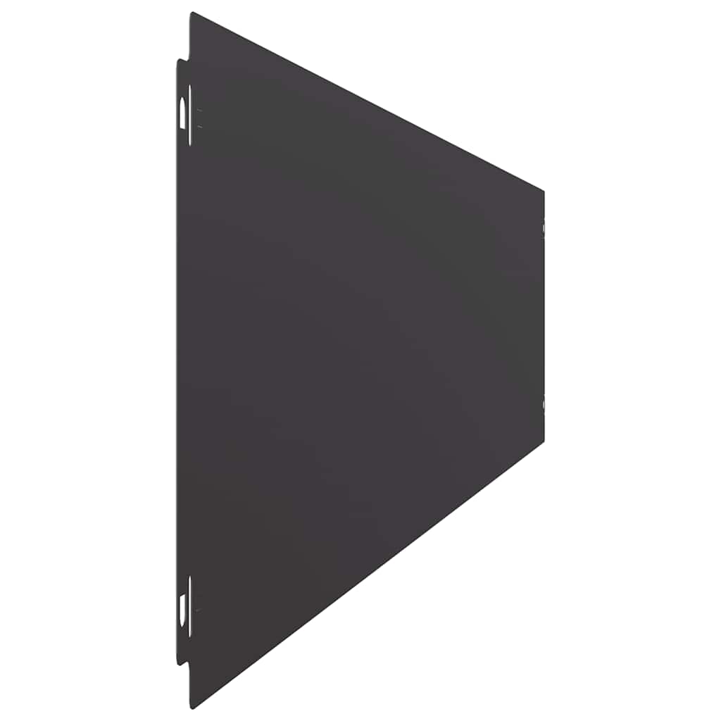 Lawn Edgings 10 pcs Black 20x103 cm Cold-rolled Steel