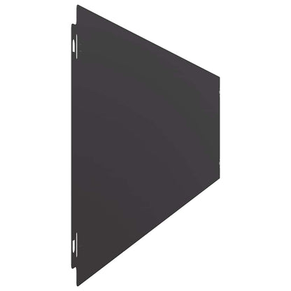 Lawn Edgings 10 pcs Black 20x103 cm Cold-rolled Steel