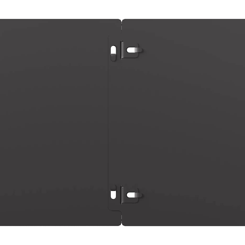 Lawn Edging 10 pcs 20 x 103 cm Steel Black