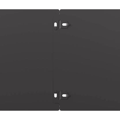 Lawn Edging 10 pcs 20 x 103 cm Steel Black