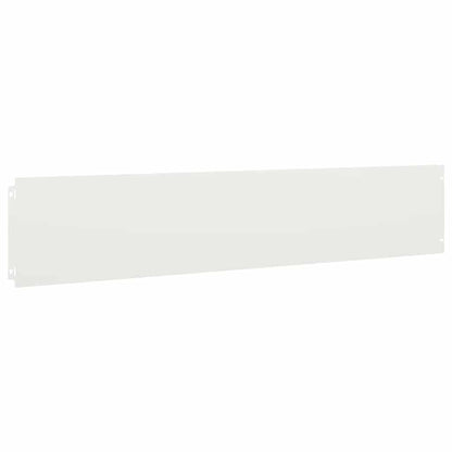 Lawn Edgings 10 pcs White 20x103 cm Cold-rolled Steel