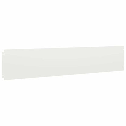 Lawn Edgings 10 pcs White 20x103 cm Cold-rolled Steel