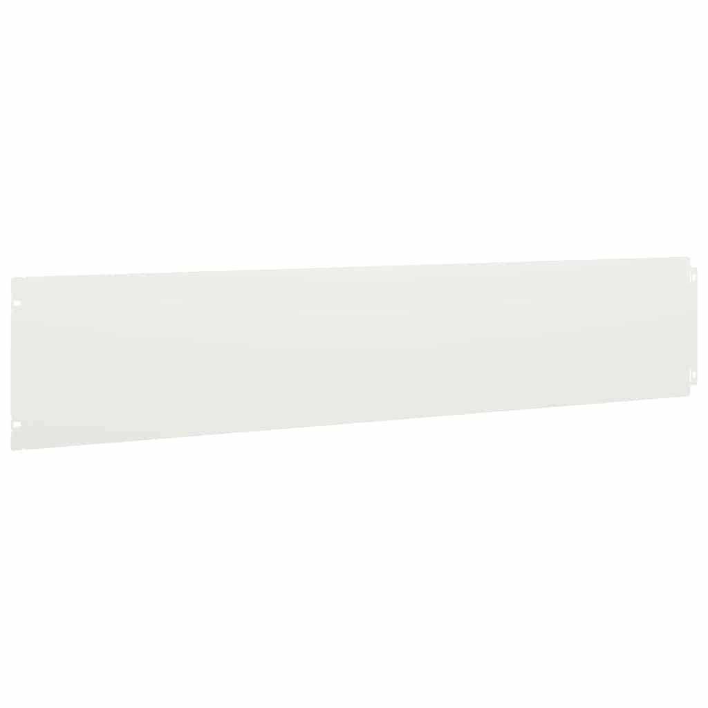 Lawn Edgings 10 pcs White 20x103 cm Cold-rolled Steel