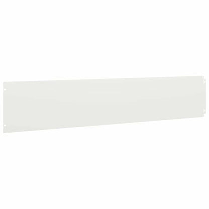 Lawn Edgings 10 pcs White 20x103 cm Cold-rolled Steel