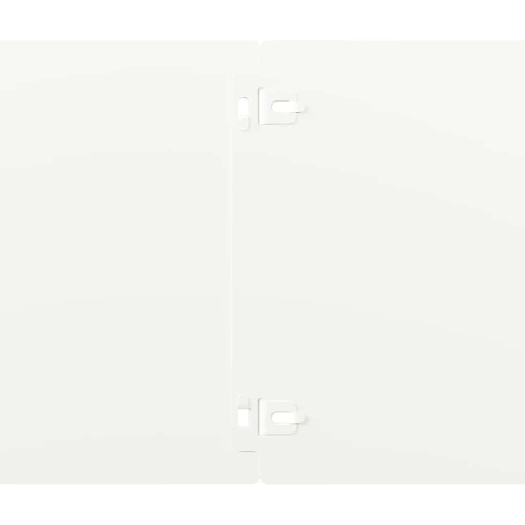 Lawn Edgings 10 pcs White 20x103 cm Cold-rolled Steel