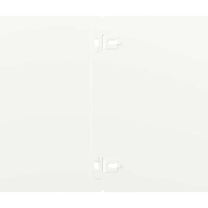 Lawn Edgings 10 pcs White 20x103 cm Cold-rolled Steel