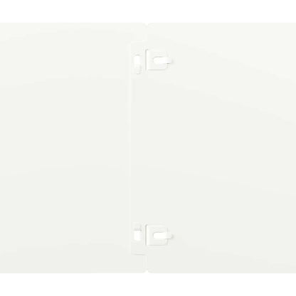 Lawn Edgings 10 pcs White 20x103 cm Cold-rolled Steel