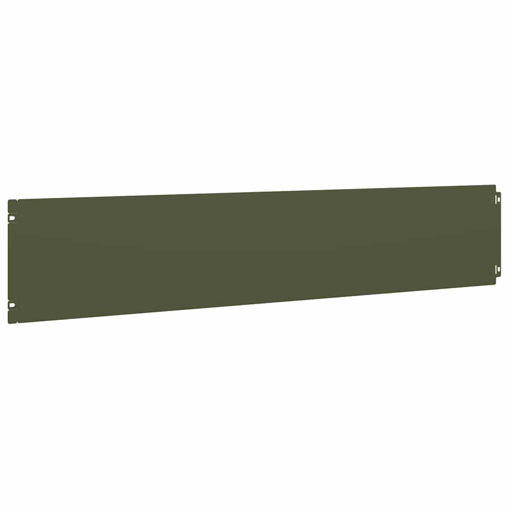 Lawn Edgings 10 pcs Olive Green 20x103 cm Cold-rolled Steel