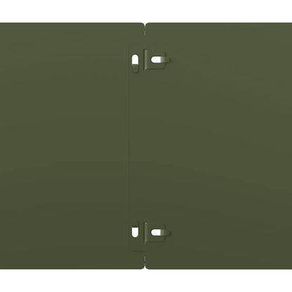 Lawn Edgings 10 pcs Olive Green 20x103 cm Cold-rolled Steel